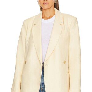 ANINE BING Kaia butter yellow blazer